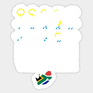 Braai Weather South Africa Style Sticker